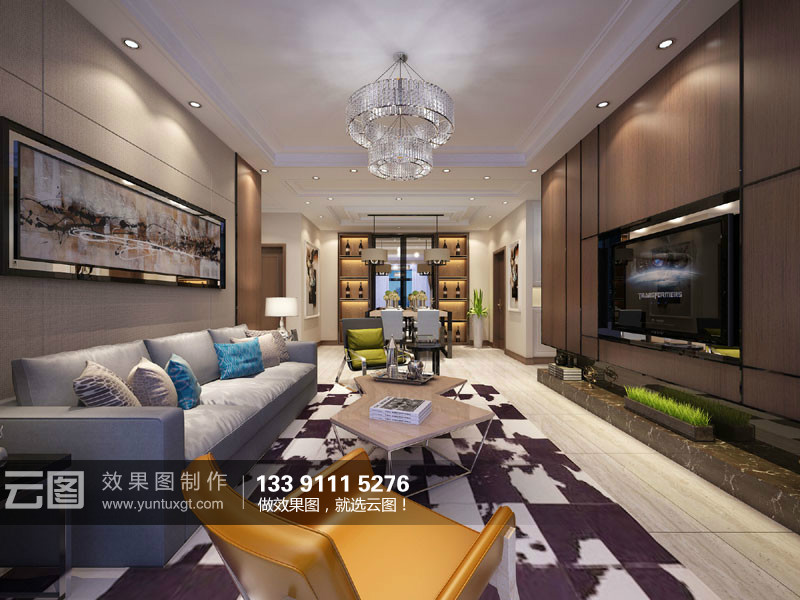 中国室内设计联盟网 现代风格模型